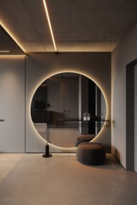wall mirror installation