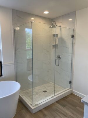 shower glass partition