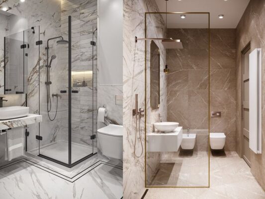 shower glass partition